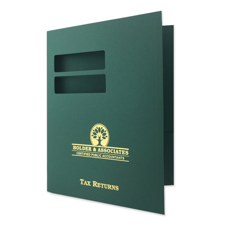 Conformer® Tax Folder with Window and Foil Stamp Imprint 6