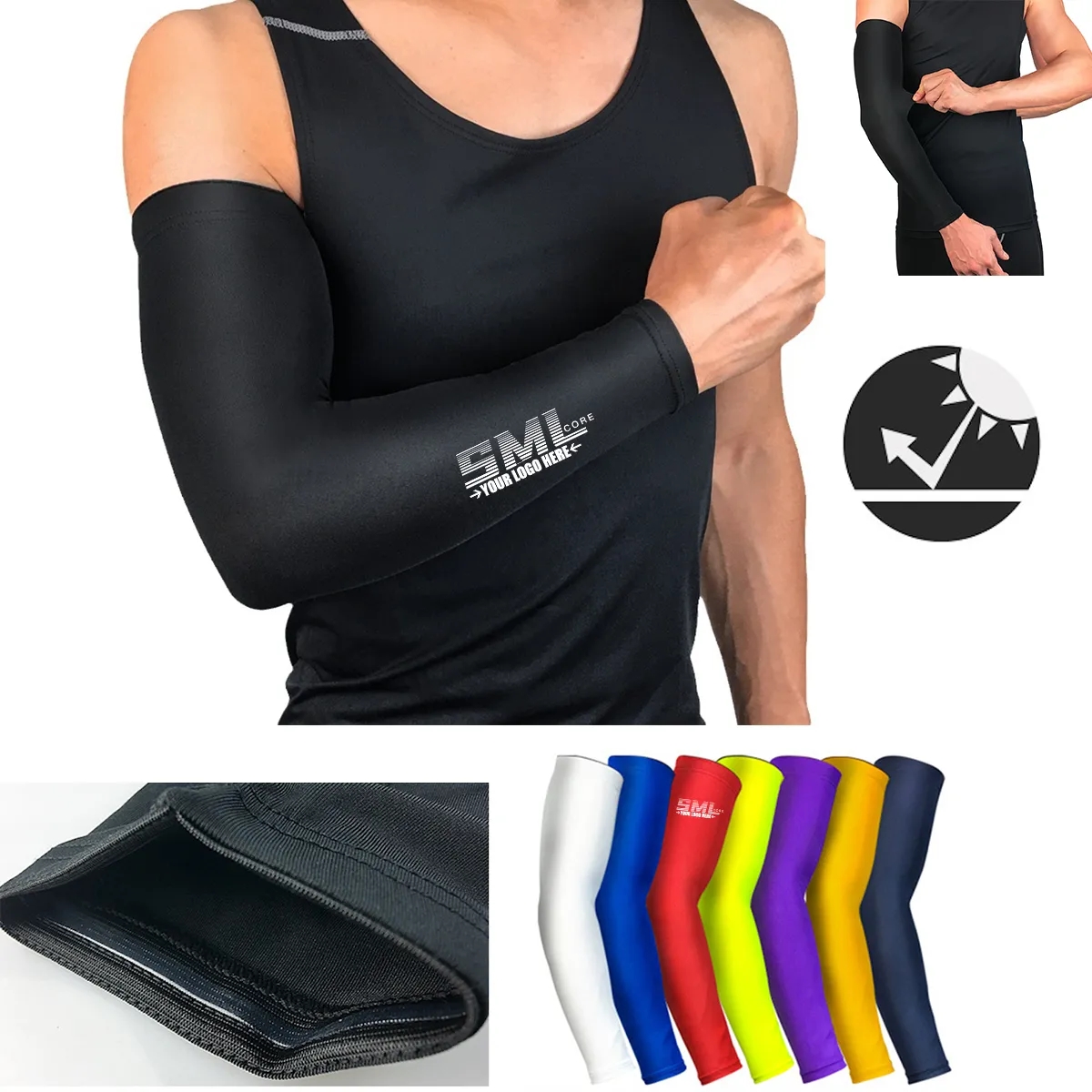 Sun Protection And Stress Reduction Exercise Arm Sleeves 2