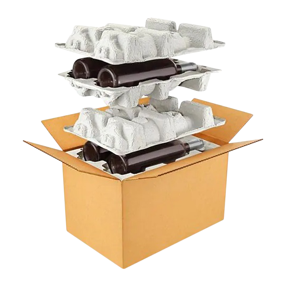 4-Bottle Pulp Wine Shipper 5