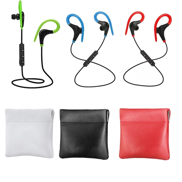 Leatherette Squeeze Wireless Earbuds Kit 3