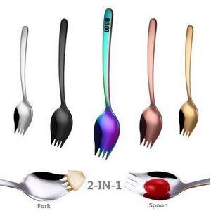 8.26 Inch Sturdy 2 IN 1 Salad Fork Spoon 26