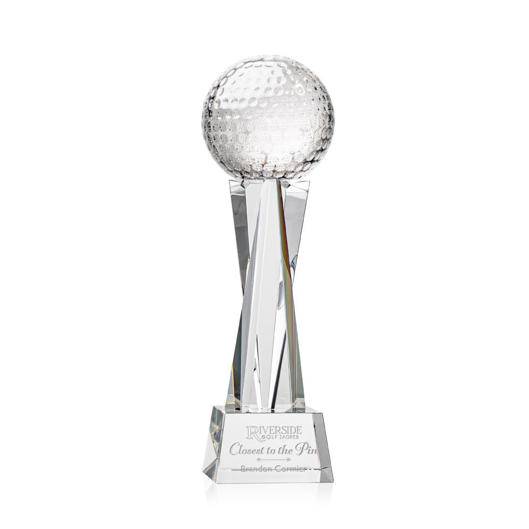 Golf Ball Award on Grafton Base - Clear 3