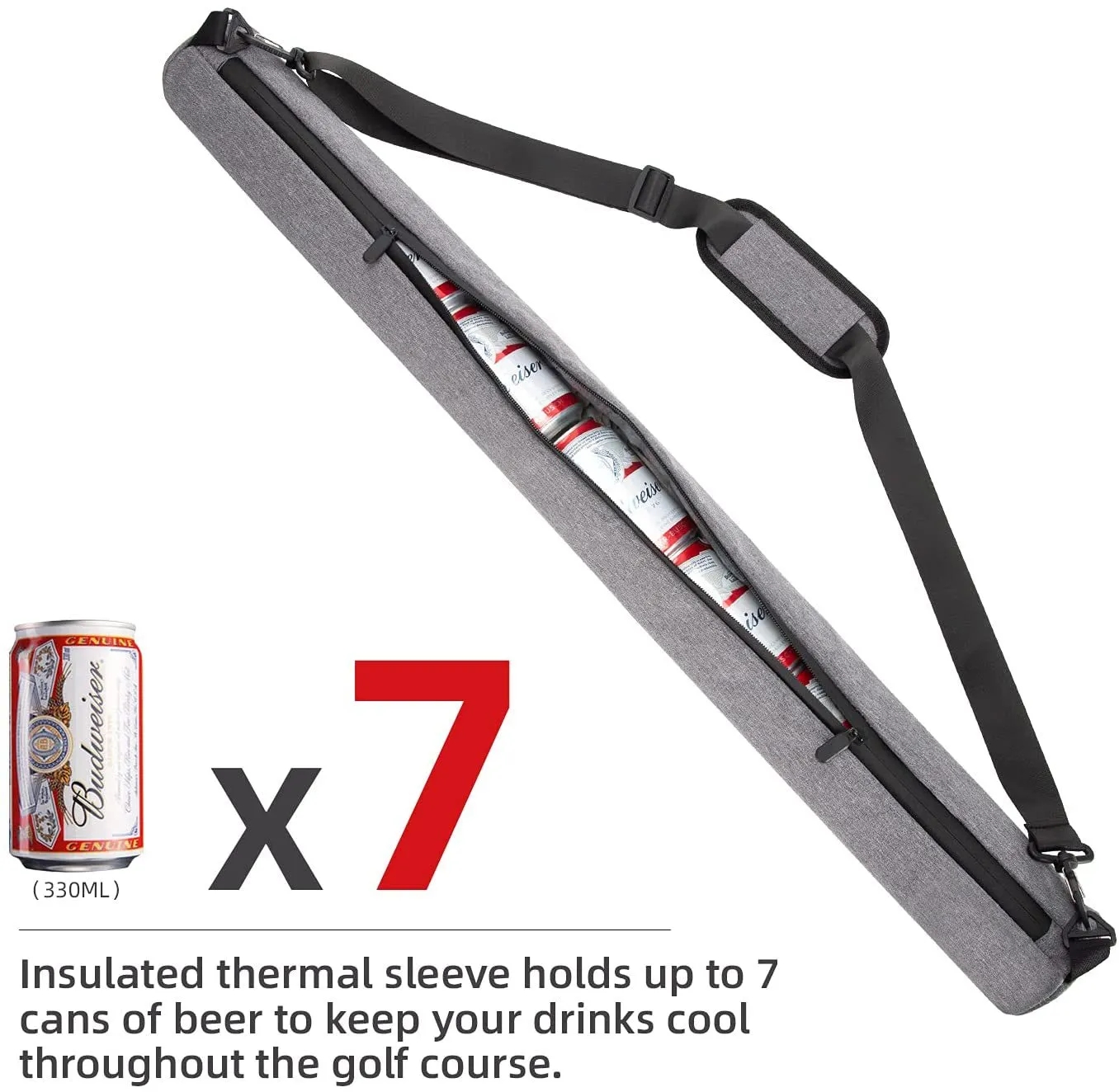 7-Can Insulated Cooler Golf Beer Sleeve 3