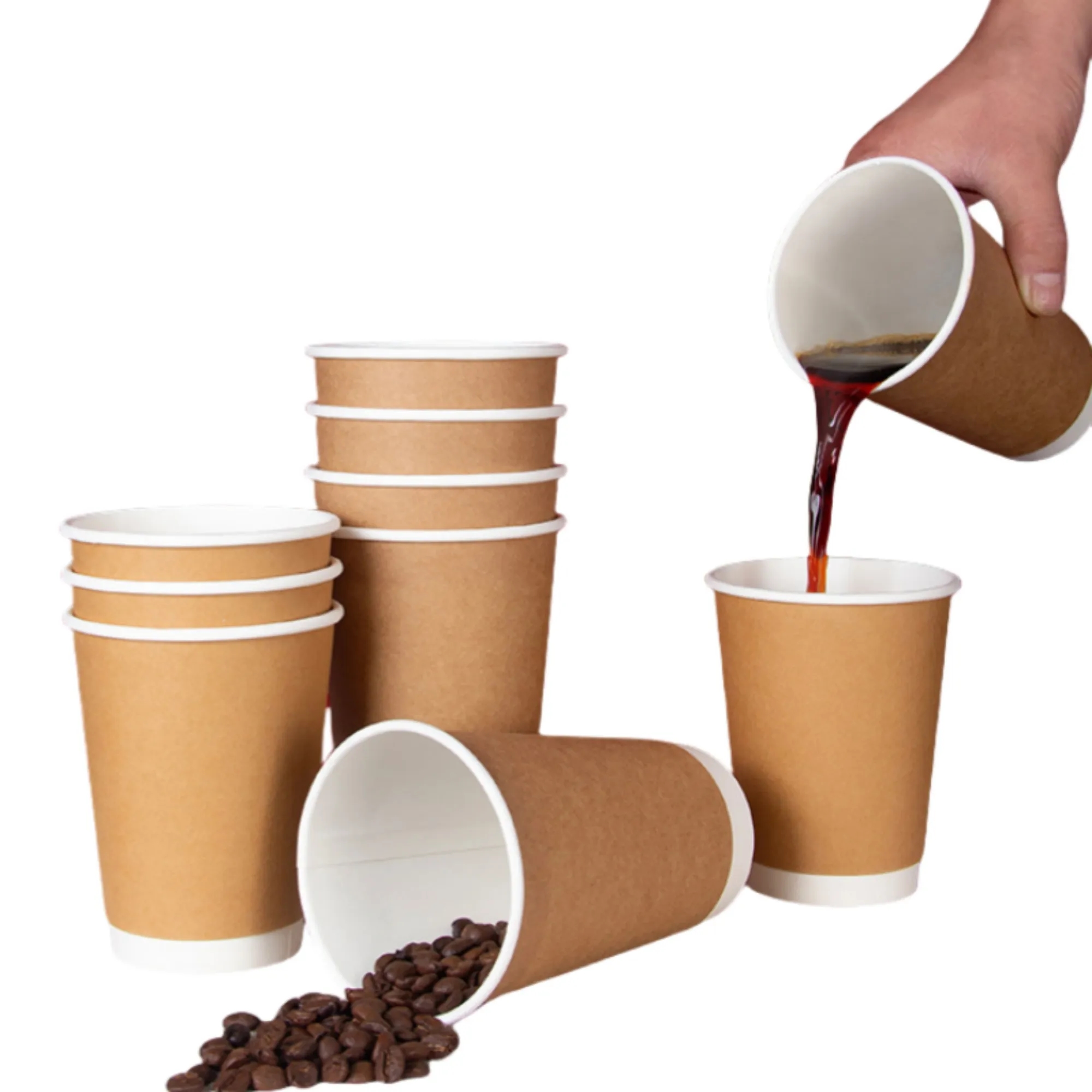 16oz Disposable Kraft Paper Cup 3