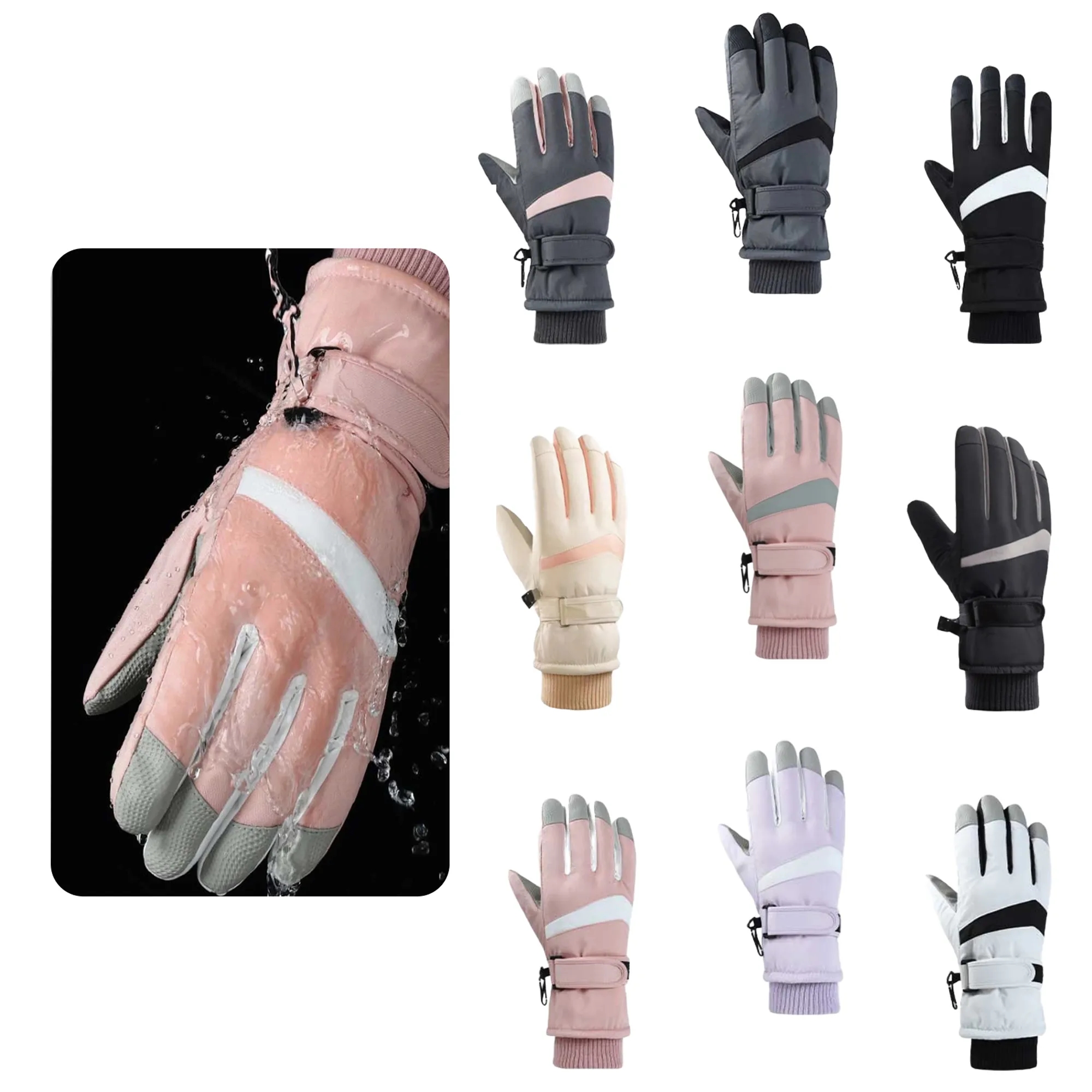 MOQ 50 PCS Winter Outdoor Sports Warm Gloves 2