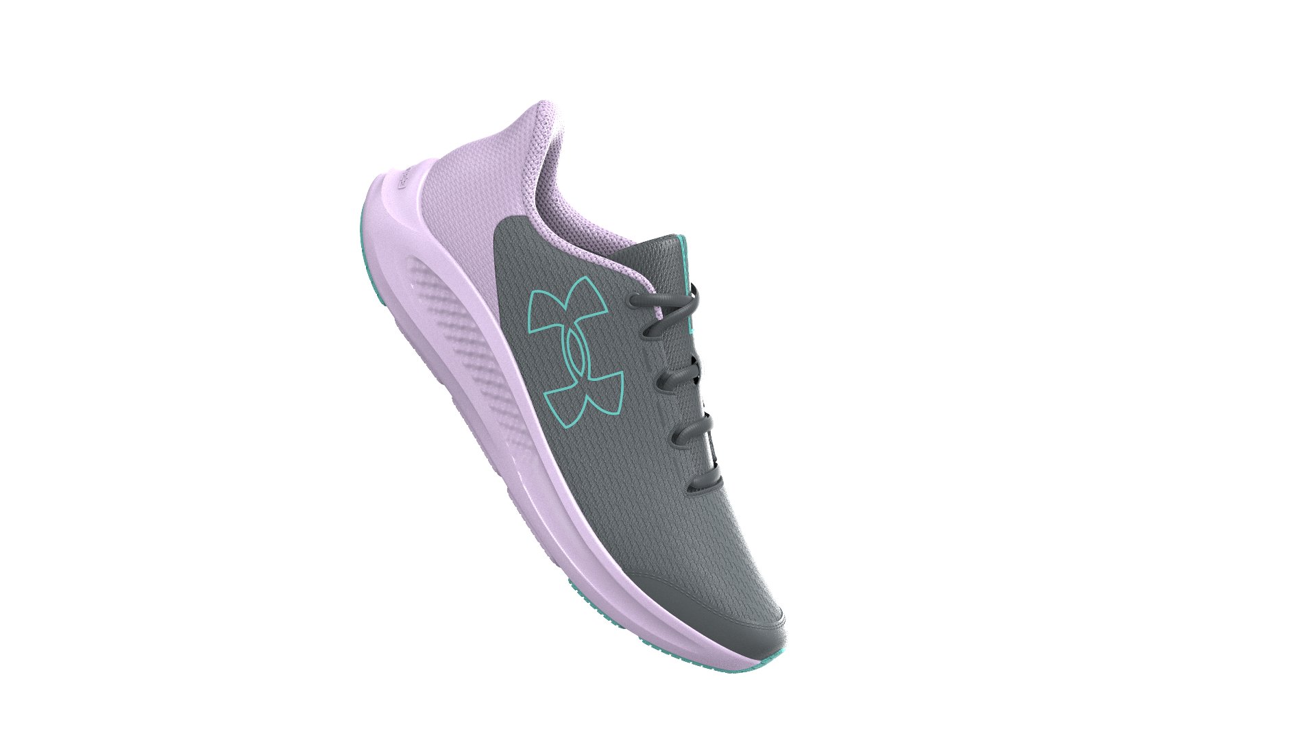 UA Charged Pursuit 3 Big Logo Girls' Grade School Running Shoes 4