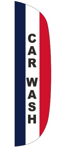 "CAR WASH" 3' x 12' Message Flutter Flag 3