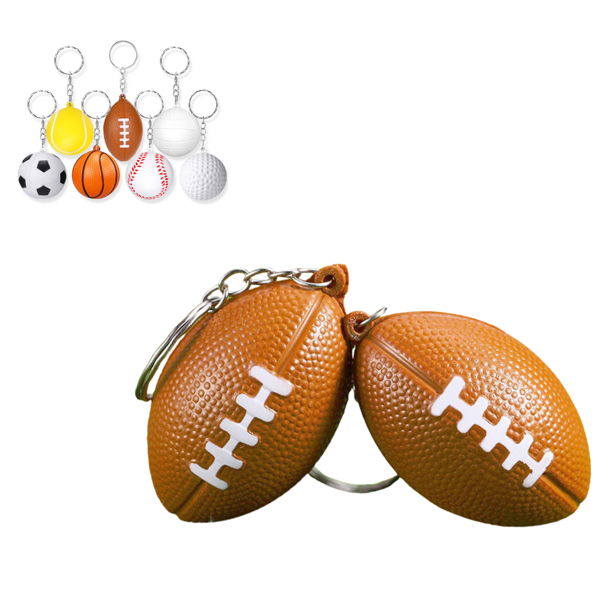 Compact Stress Ball Keychain for Relaxation on the Go 2