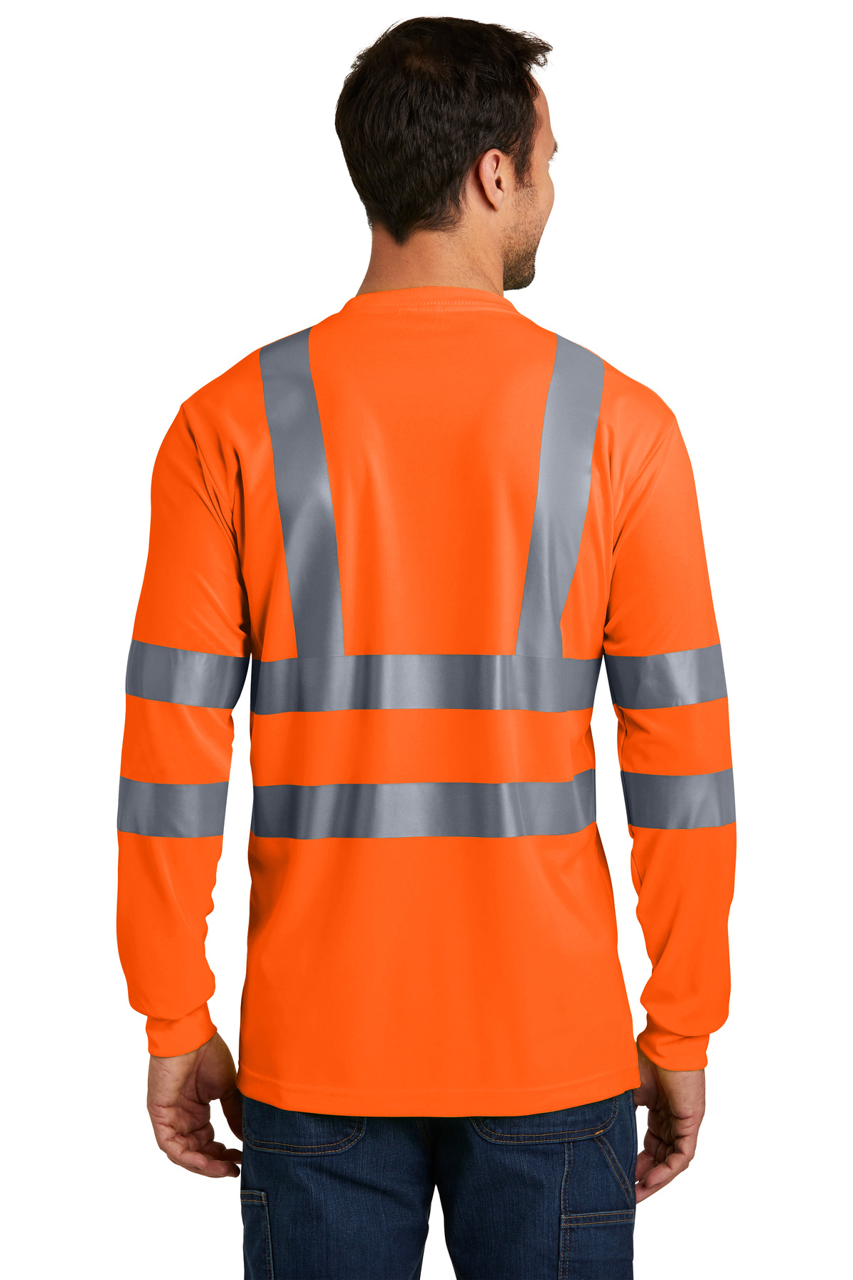 CornerStone - ANSI 107 Class 3 Long Sleeve Snag-Resistant Reflective T-Shirt. CS409 13