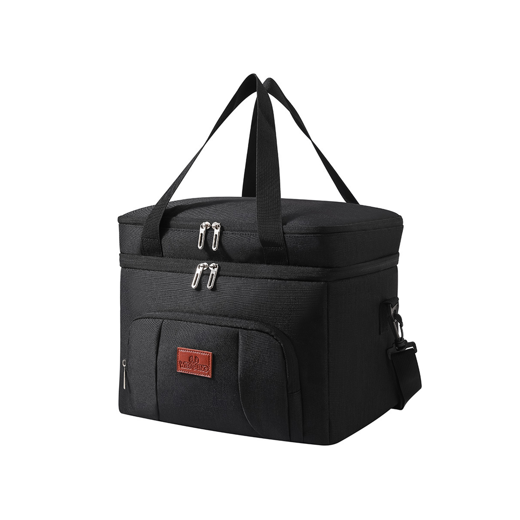 Insulated Dual Compartment Lunch Tote 9.2" Length X 7.4" Width X 8.2" Height 7