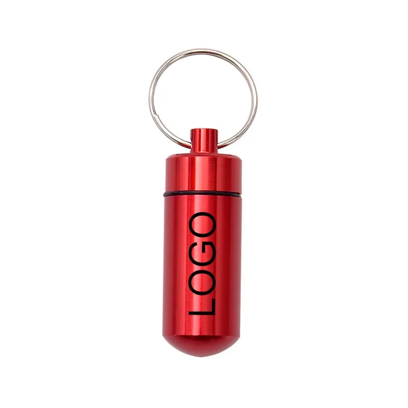 Aluminum Pill Case Keychain 2