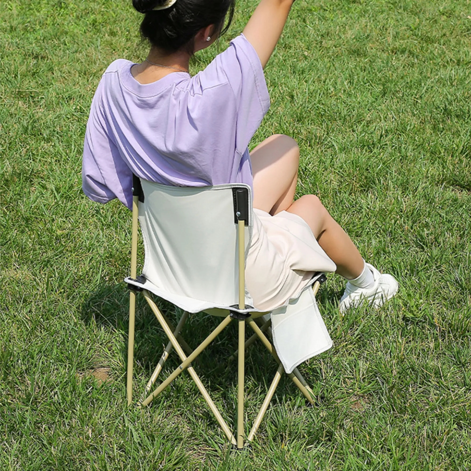 Folding Portable Camping Chair With Carry Bag for Outdoor 3