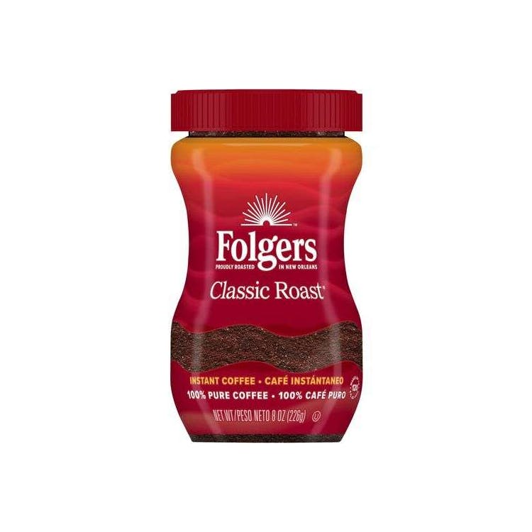 Folgers Instant Coffee - Classic Roast 8 oz 1