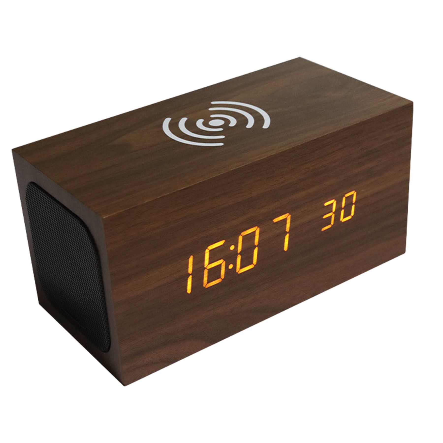 Multifunction Wood Alarm Clock 2