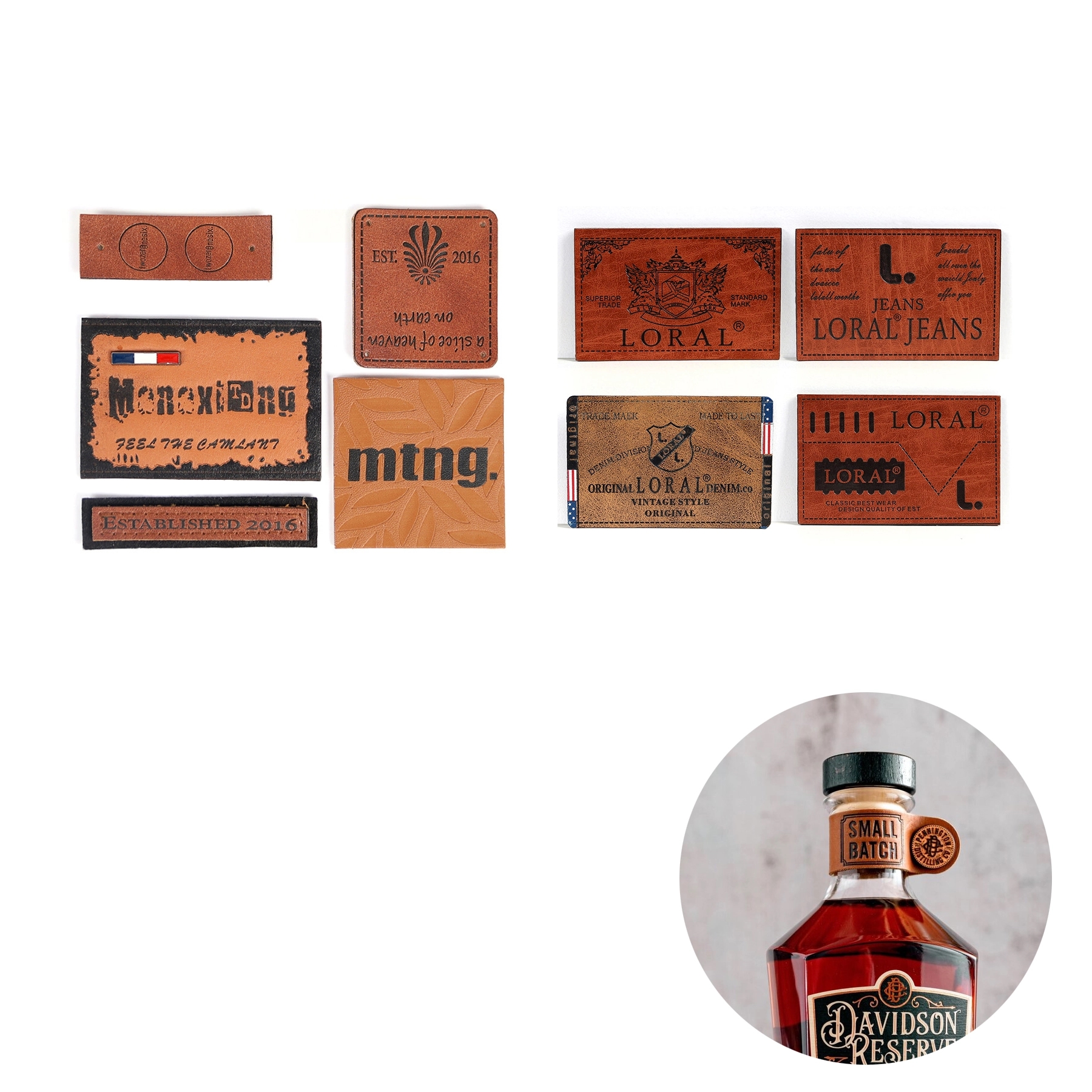 Customized Leather Label Tag 2