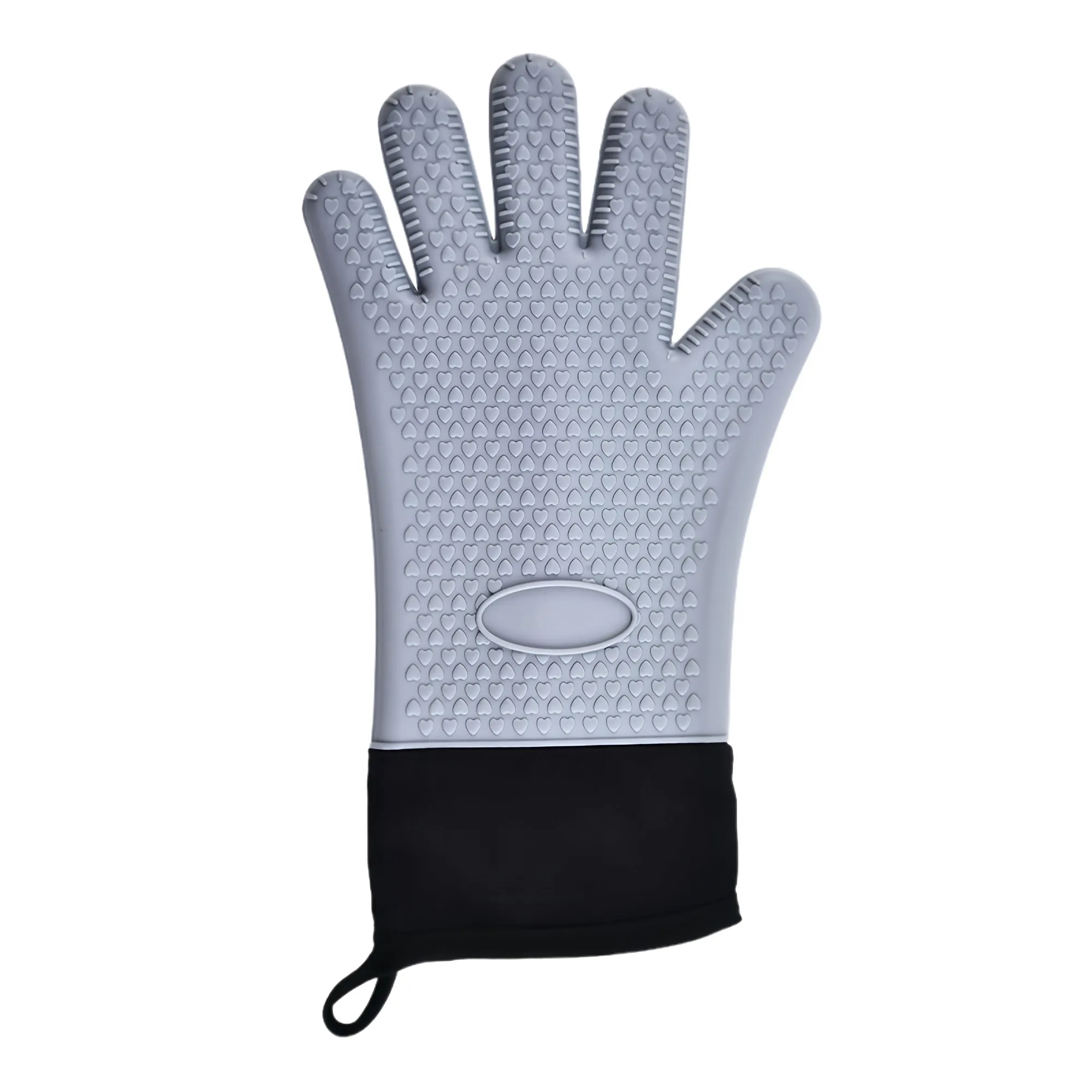Flexible Five Finger Heat Resistant Silicone Oven Mitts 8