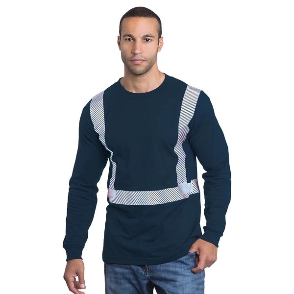 Hi-Visibility 100% Cotton L/S Crew Tee 3