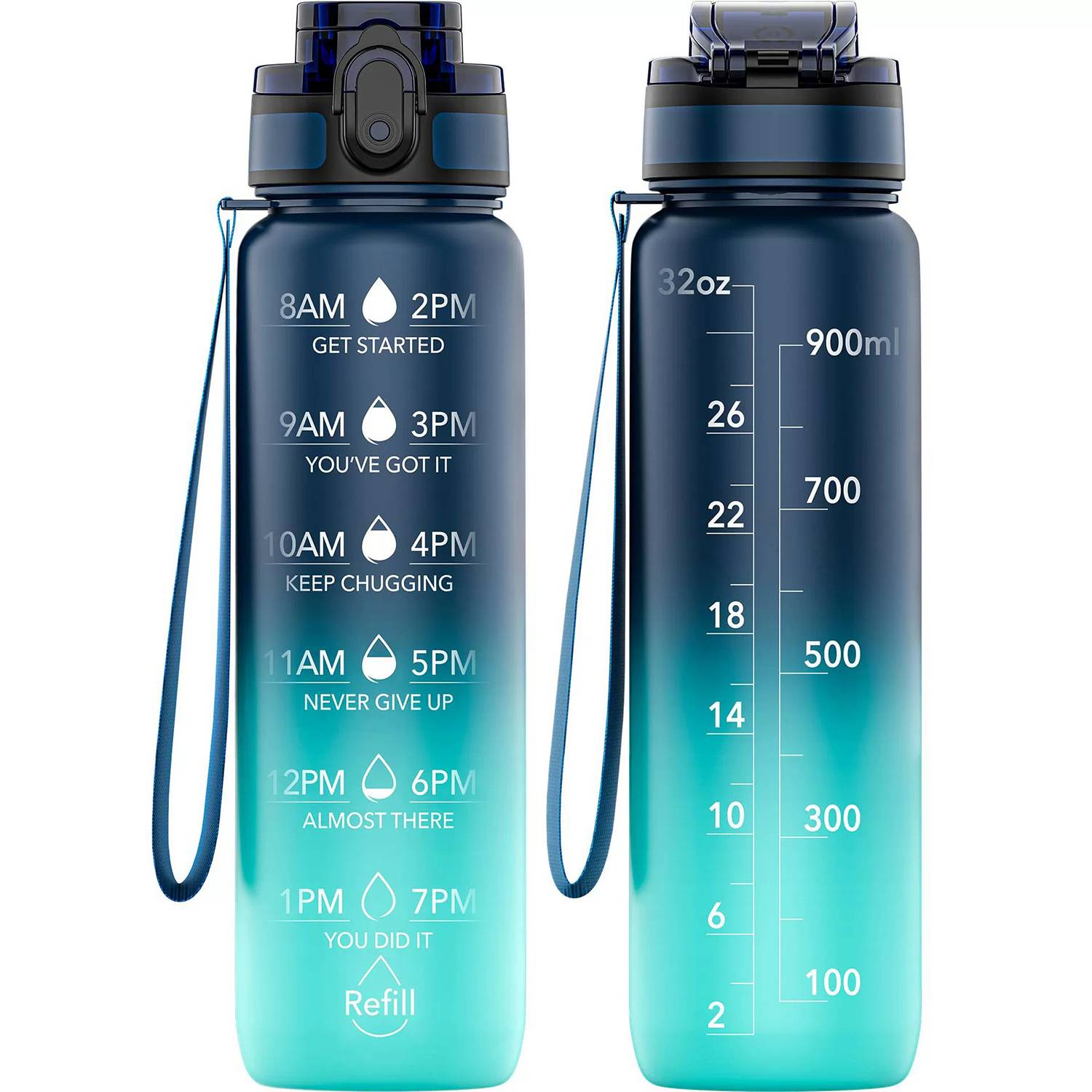 32oz BPA-Free Leakproof Water Bottle w/Gradient Color Design 8