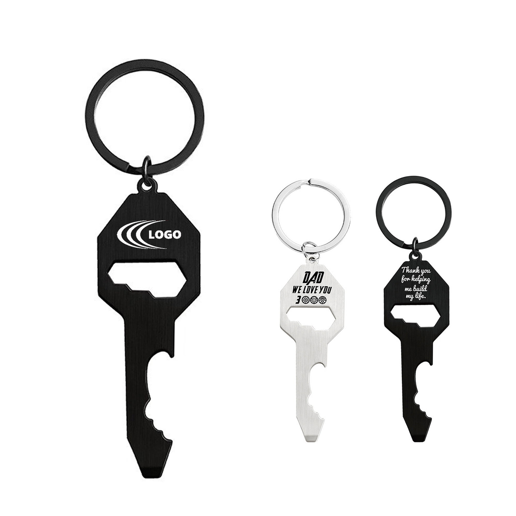 Stainless Steel Bottle Opener Keychain 1
