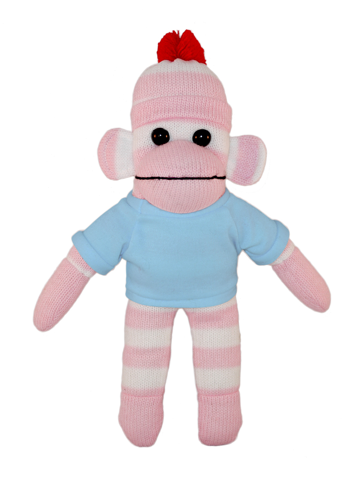 Pink Sock Monkey with Tee