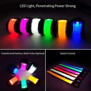 LED Light Up Slap Bracelets Night Sports Safety Wrist Band 15