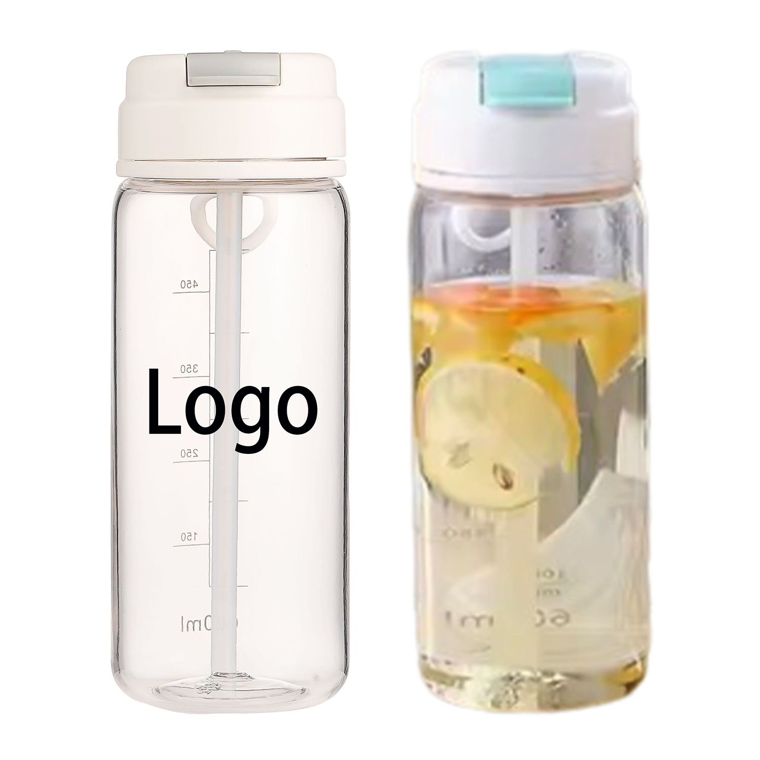 Plastic Camping Water Bottle With Flip Straw 6