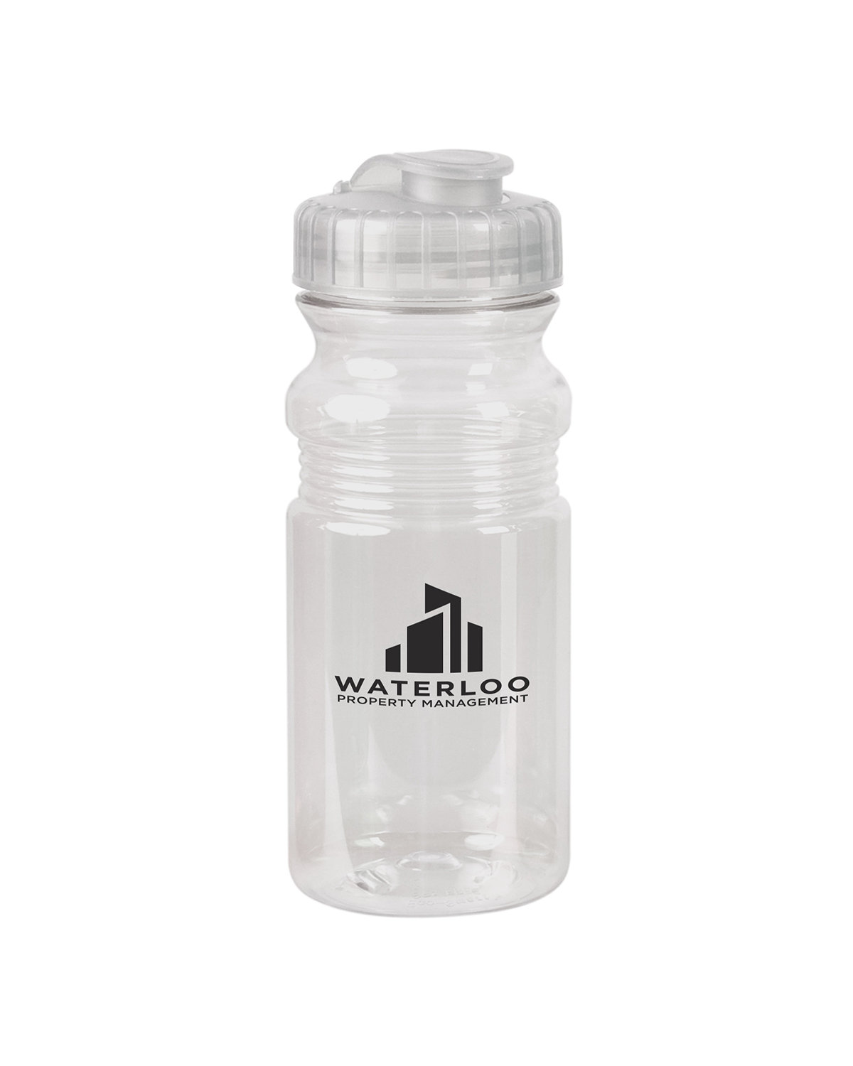 USA Made 20 oz. Translucent Sport Water Bottle With Snap Cap. 2