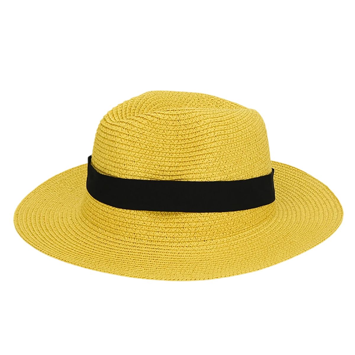 Stylish Woven Straw Hat with Wide Brim for Outdoor Use 17