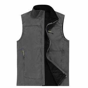 Mens Softshell Waterproof Windproof Hiking Fishing Vest 2