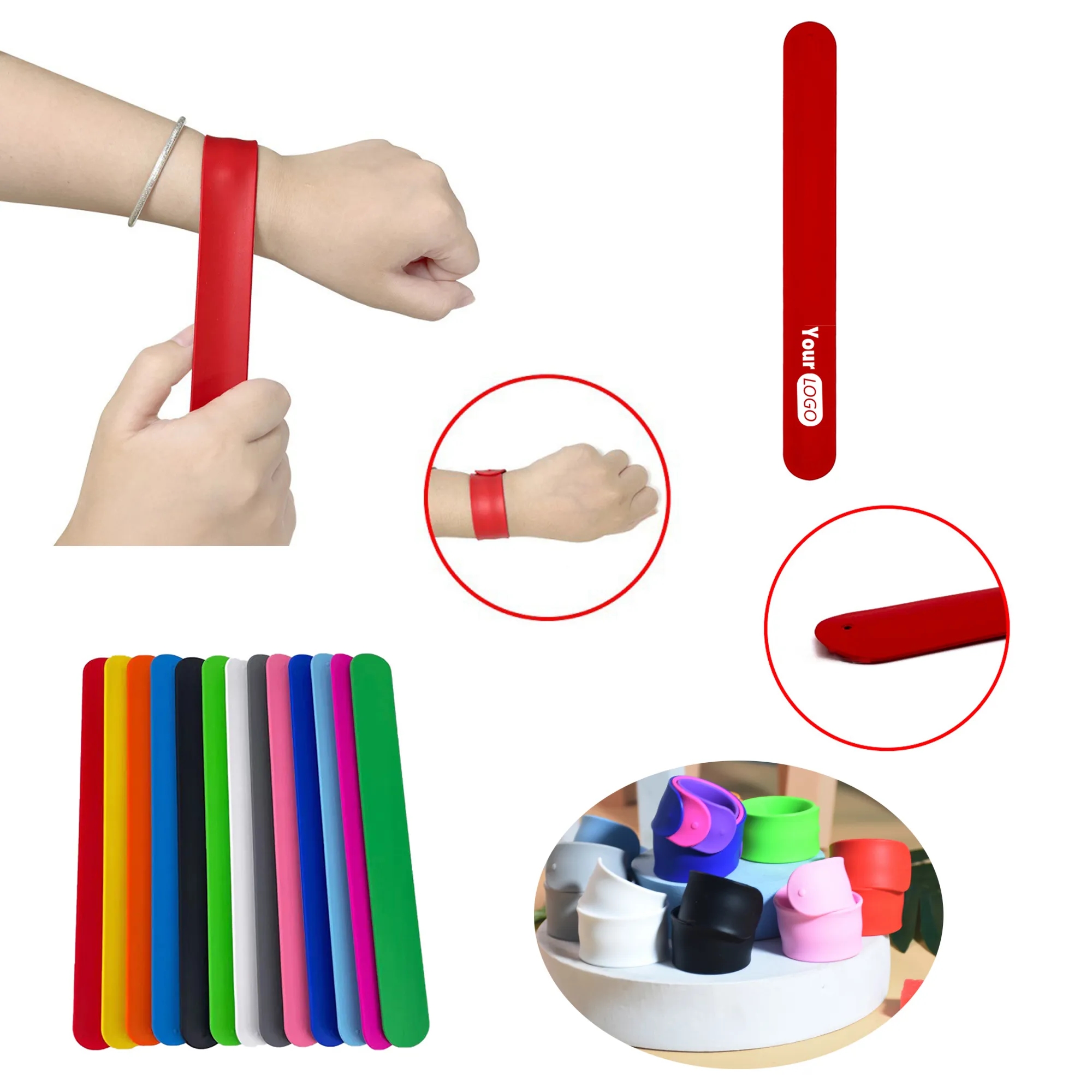 Silicone Slap Bracelets 1