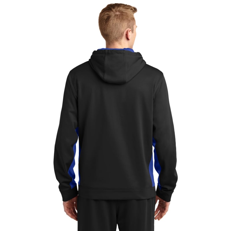 Sport-Tek Sport-Wick Fleece Colorblock Hooded Pullover. 53