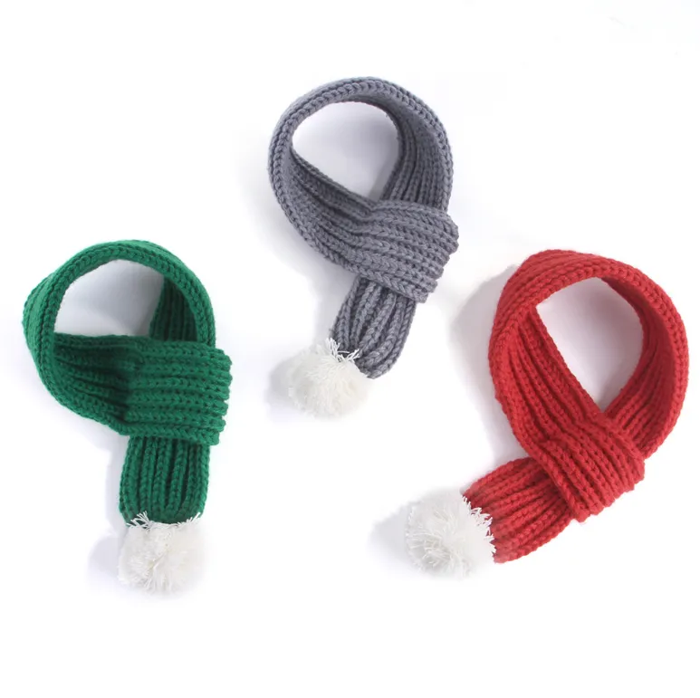 Knitted Christmas Pet Scarf 3