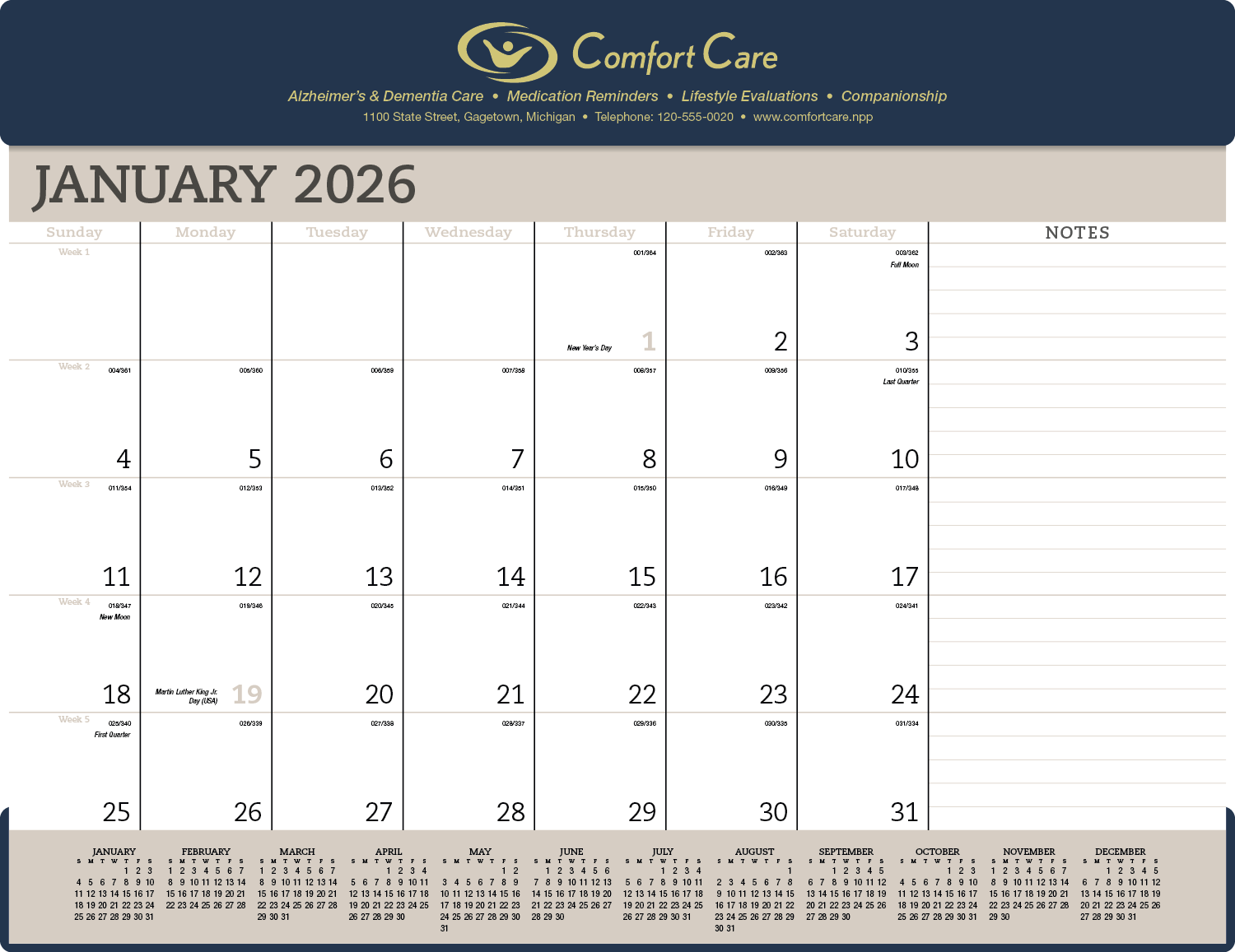 Triumph® Calendars Vinyl Desk Pad 4