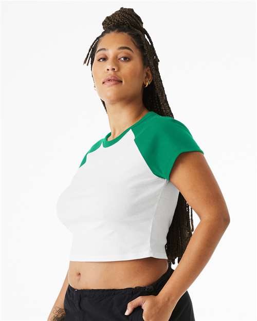 Women's Micro Rib Raglan Baby Tee - 1201 5