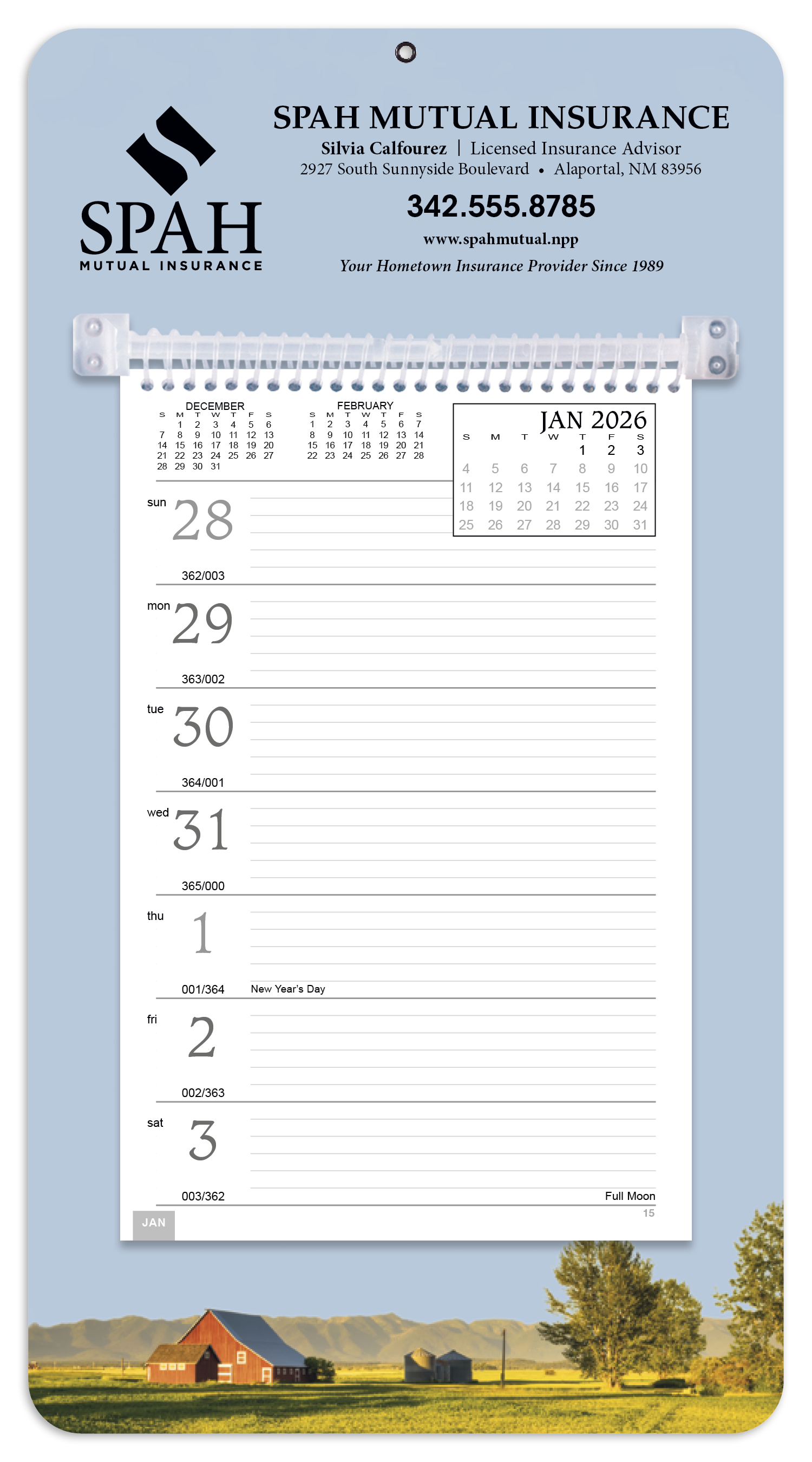 Triumph® Calendars Full-Color Weekly Memo Calendar 20