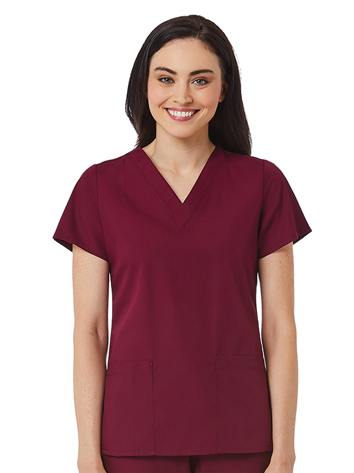 Maevn - Red Panda - Women's V-Neck Two Pocket Top 15