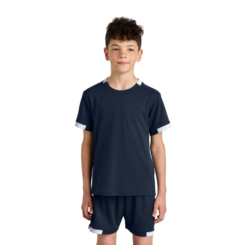 Sport-Tek Youth Club Short Sleeve Crew 25