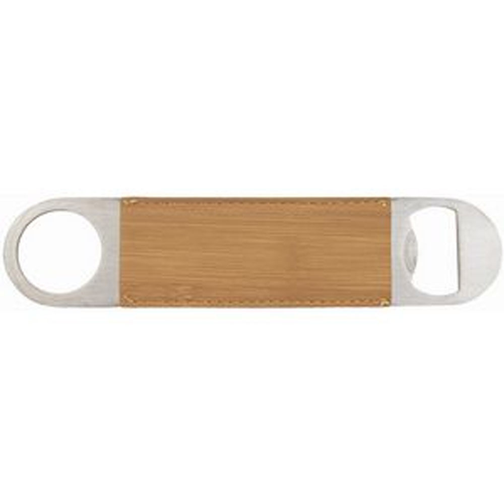 Bamboo Laserable Letherette Bottle Opener 3
