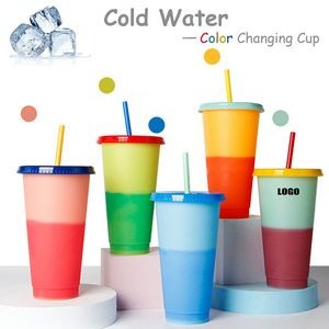 Handy 710ml Clear Plastic Color Changing Cup 20