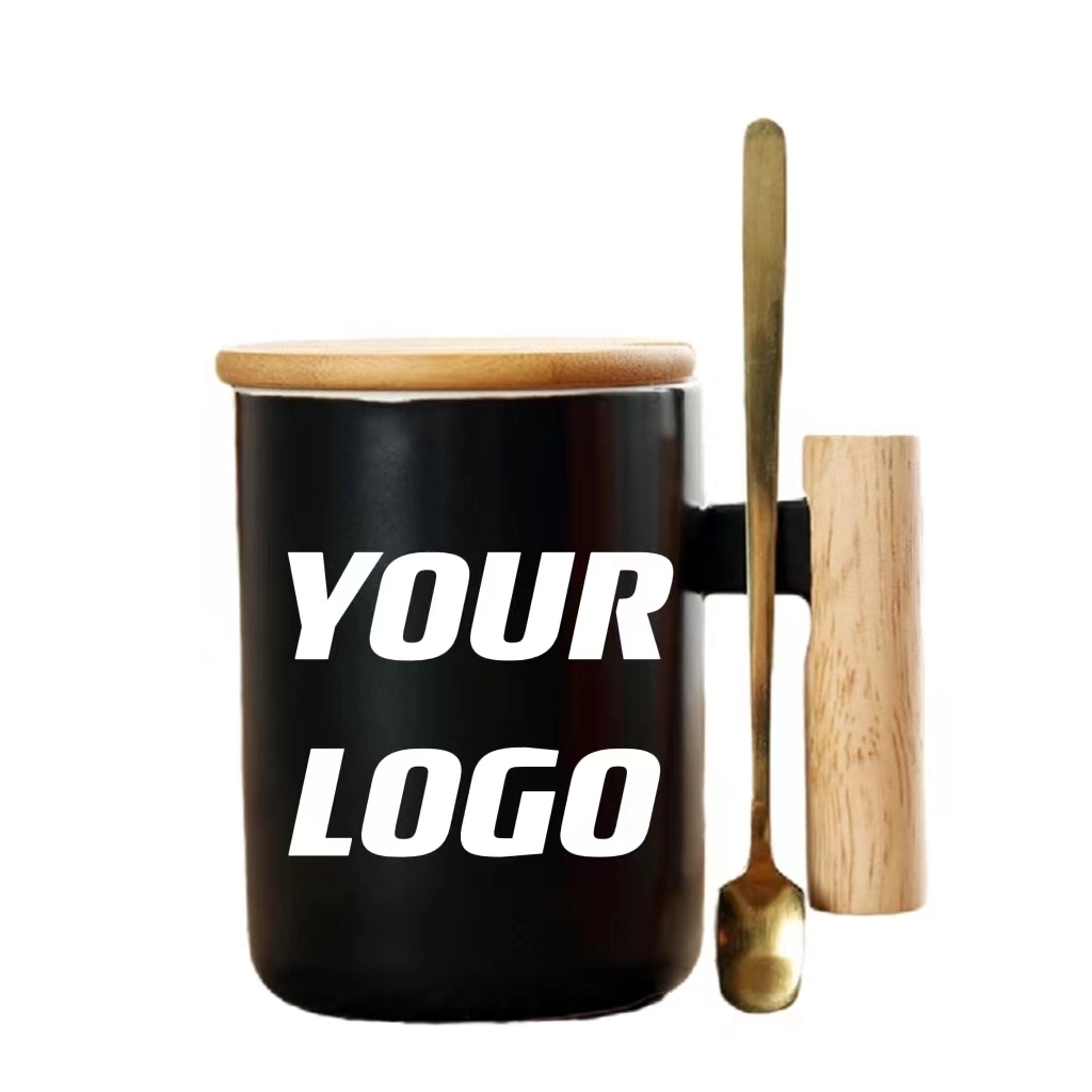 Customizable Coffee Cup With Lid And Spoon 6