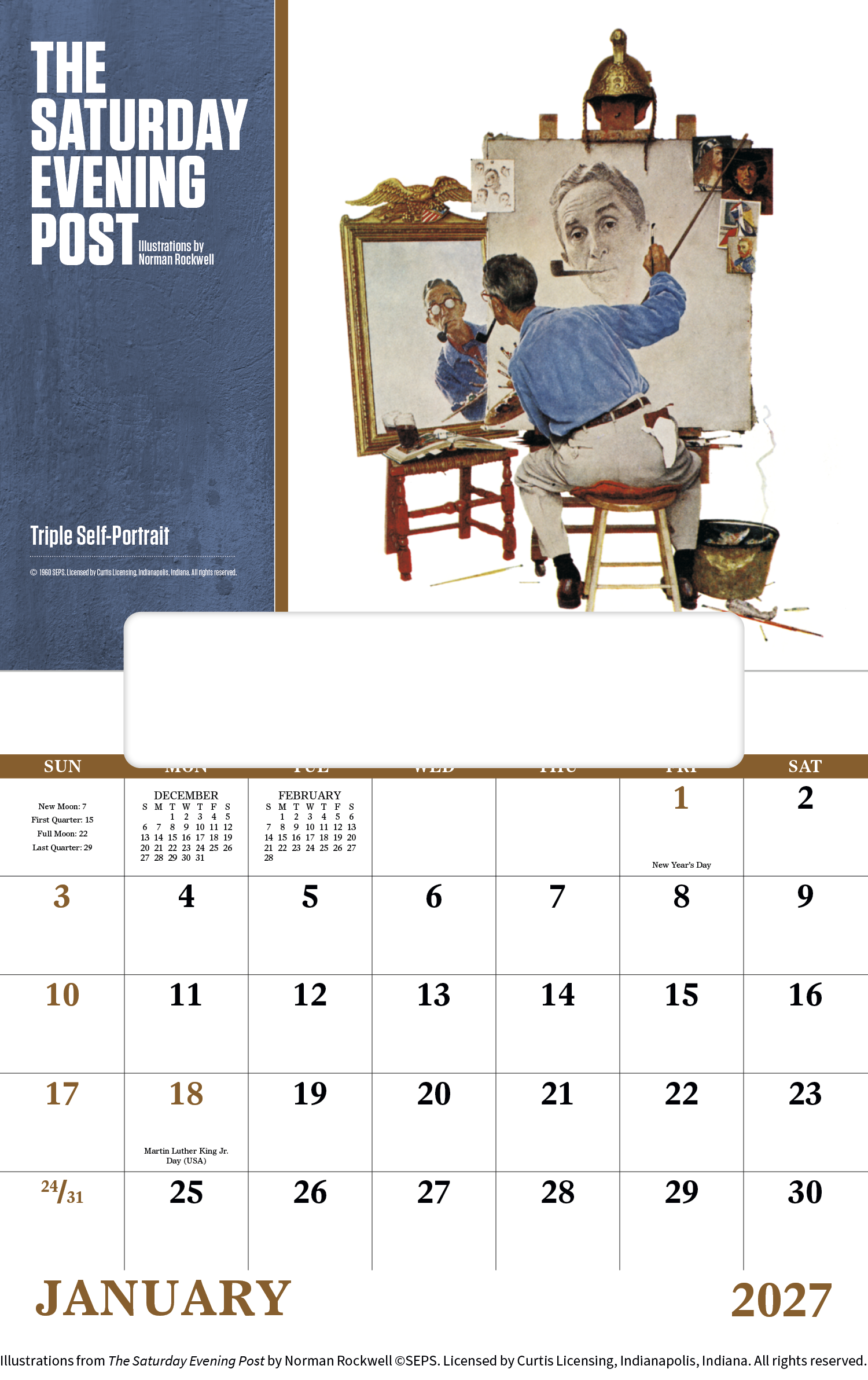 Good Value™ The Saturday Evening Post - Window Calendar 50