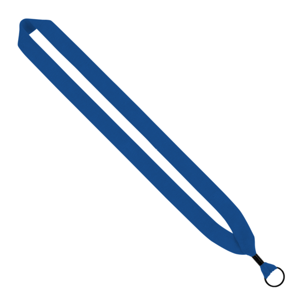 1" Cotton Lanyard with Metal Crimp & Metal Split-Ring 9