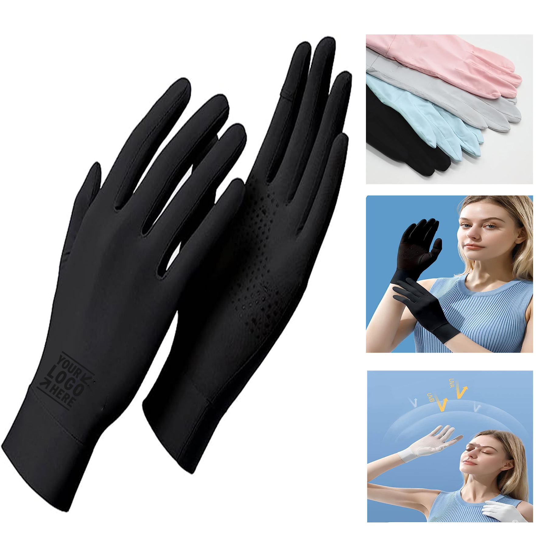 Summer UV Protection Touchscreen Driving Gloves