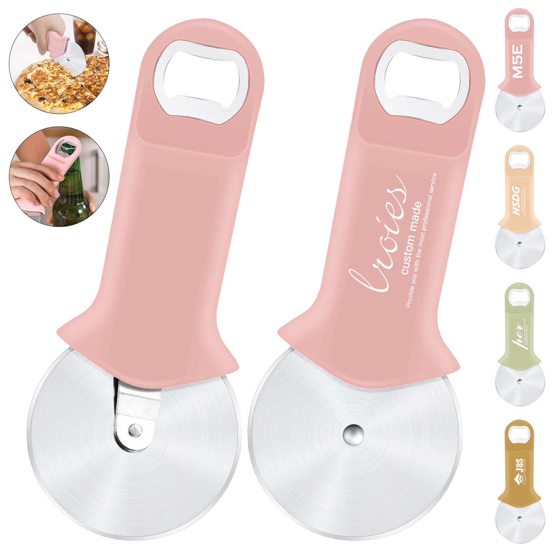 2-In-1 Pizza Roller Cutter With Bottle Opener 3