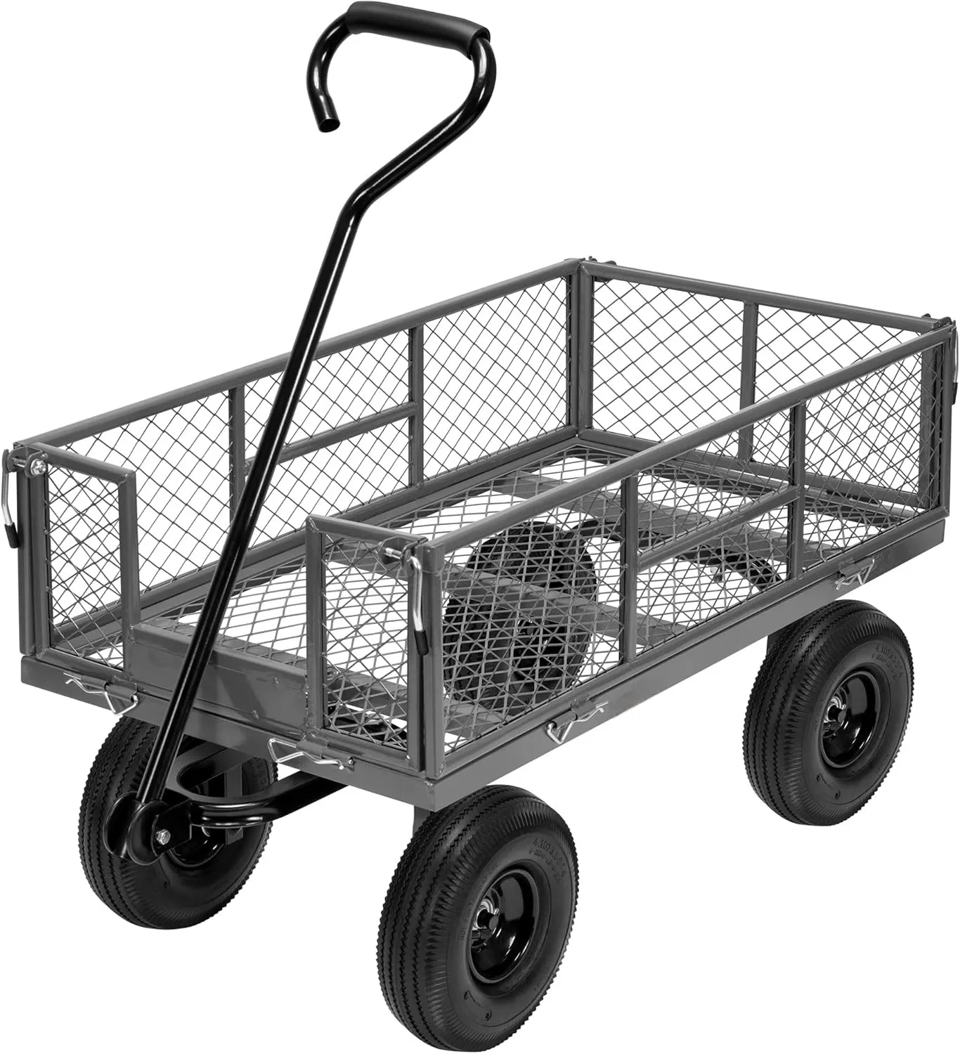 880 Lbs Capacity Mesh Steel Garden Cart 8