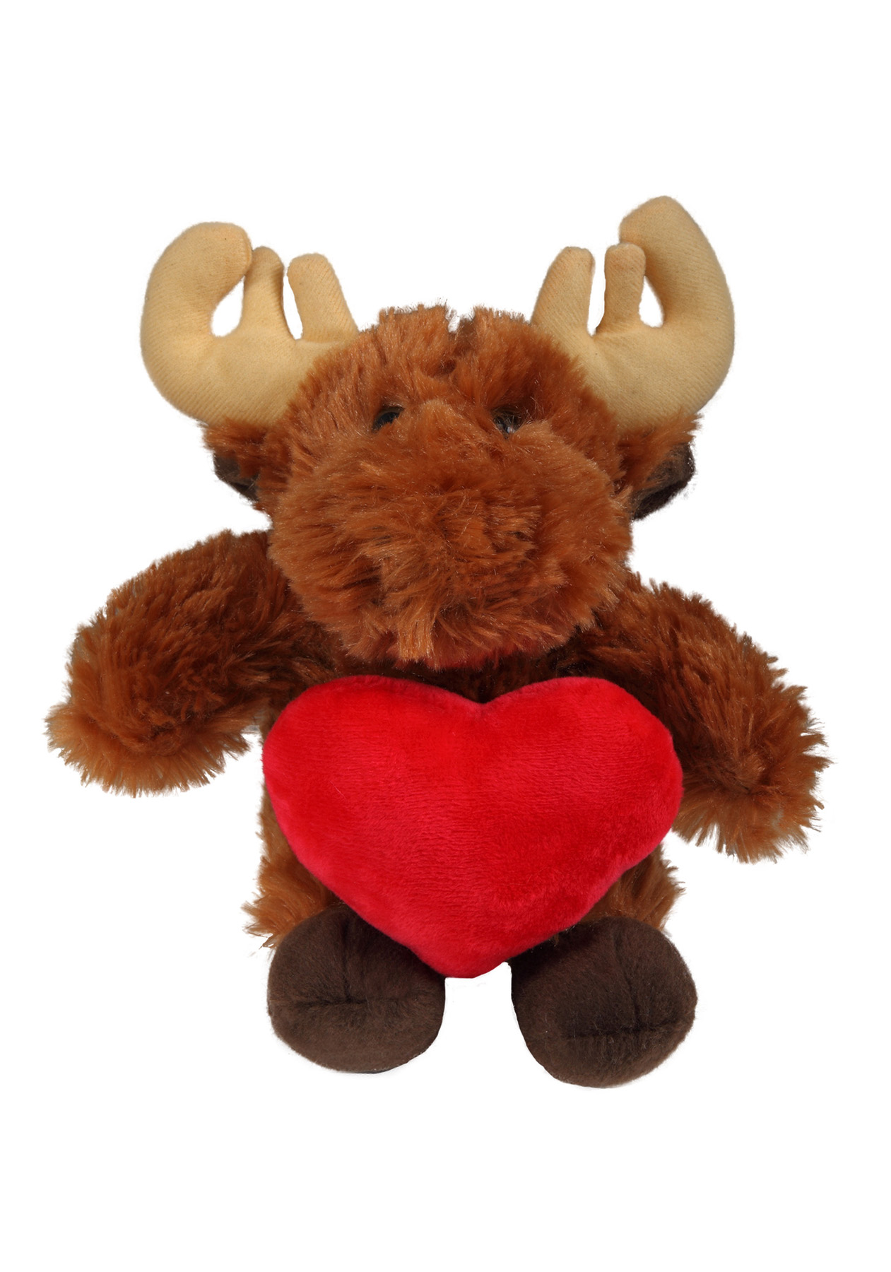 soft plush Moose with heart