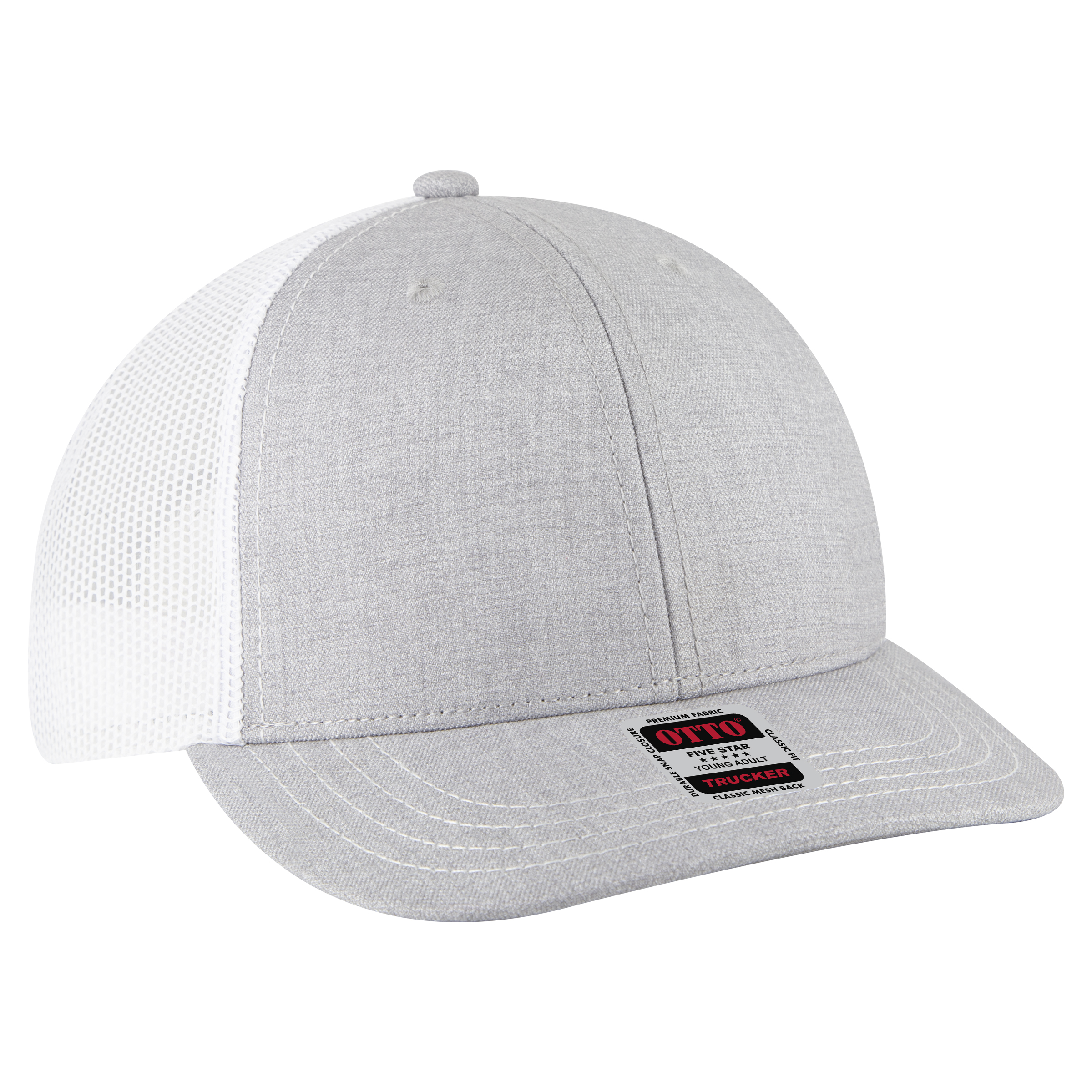 OTTO CAP® 6 Panel Mid Profile Mesh Back Trucker Hat 58