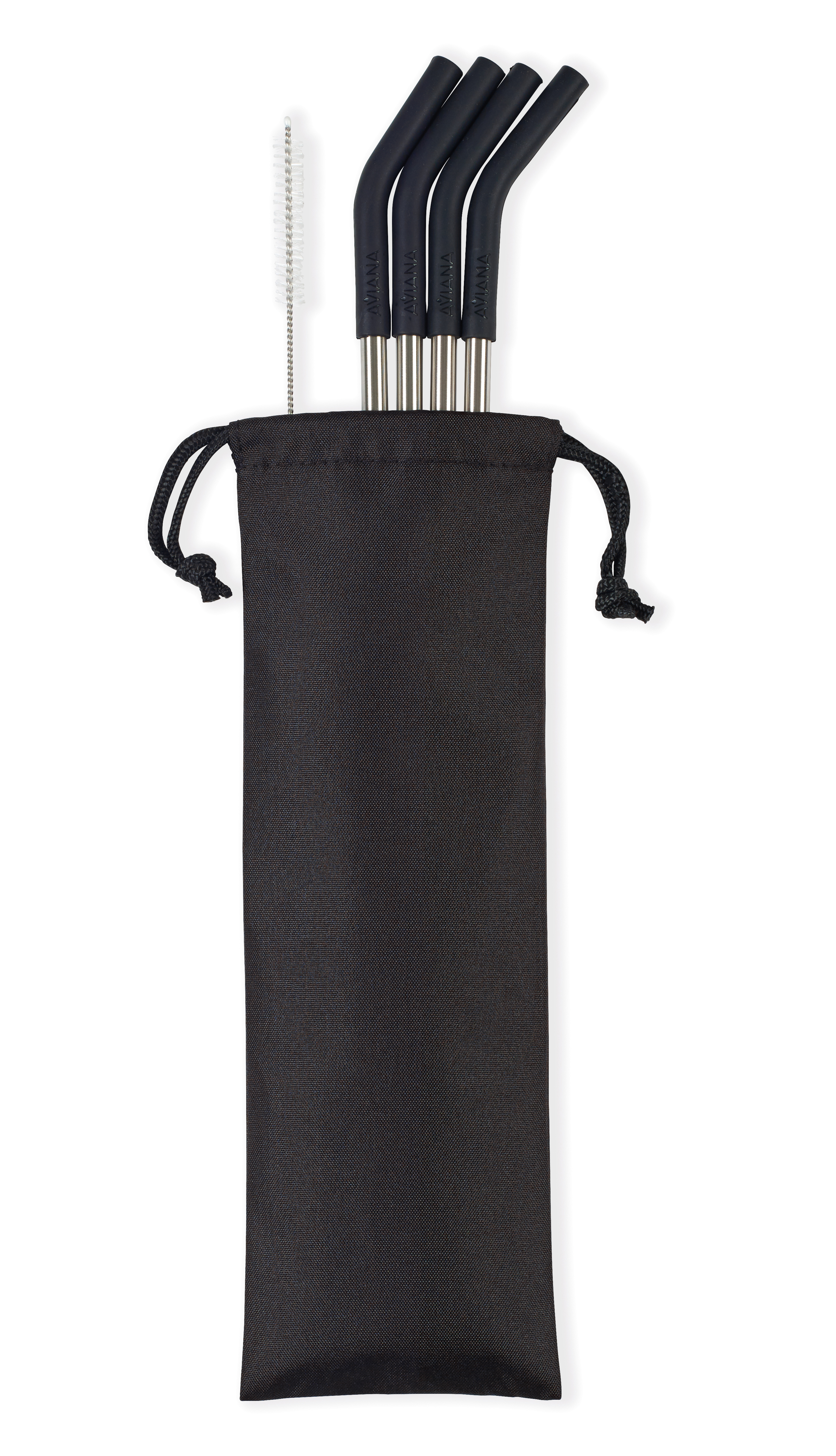 Aviana™ Poppy 4-Pack Stainless Straw Set