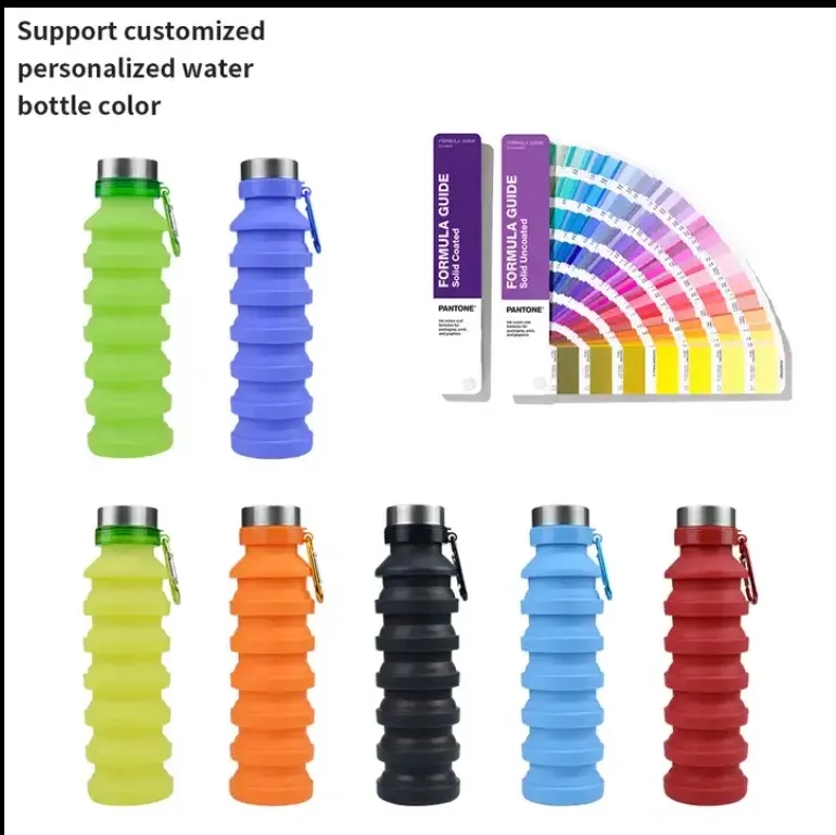Silicone Folding Camping Cup Foldable Water Bottle 3