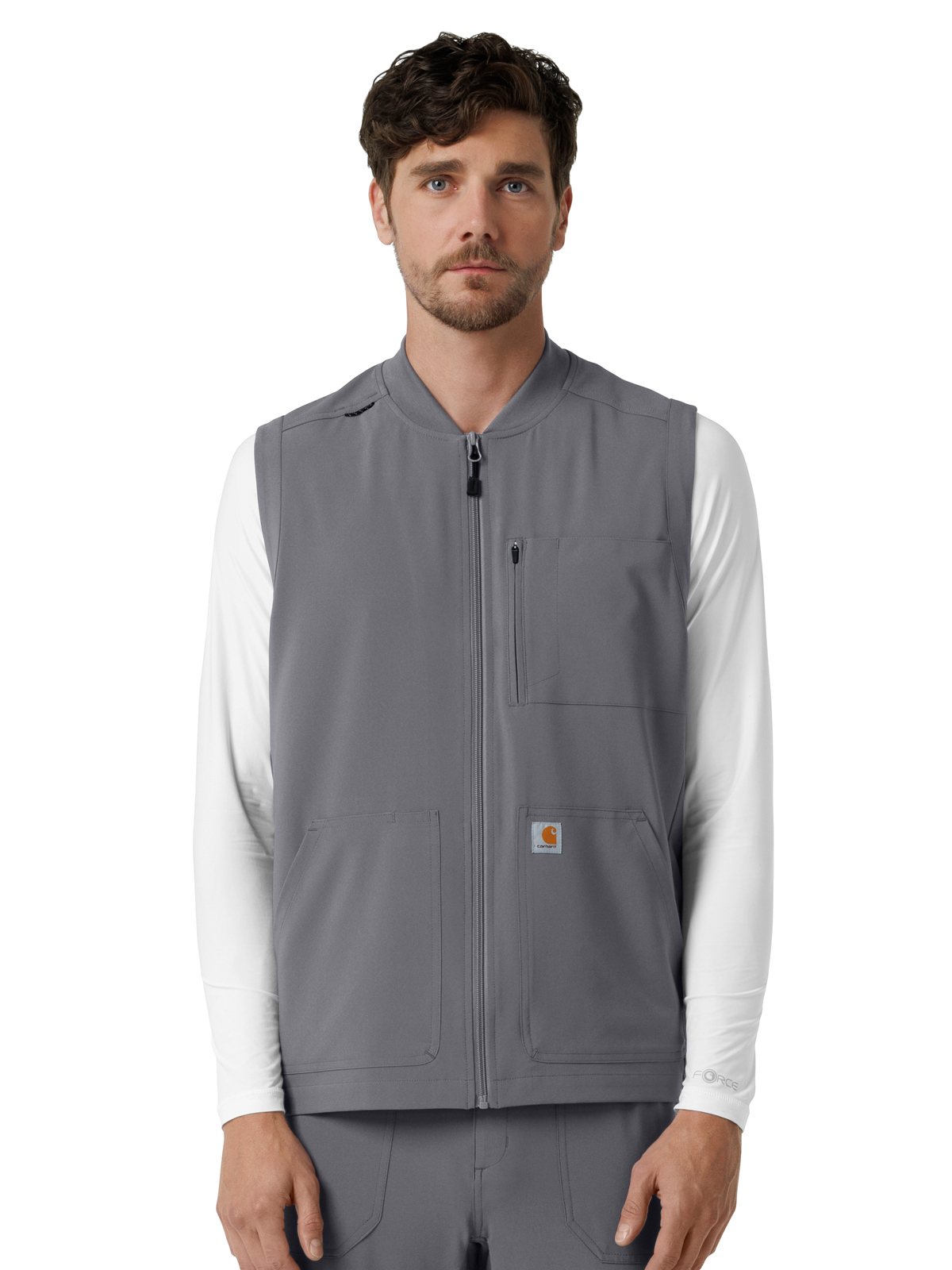 Carhartt Scrubs - Force Cross-Flex - Men's Six-Pocket Lightweight Scrub Vest 4
